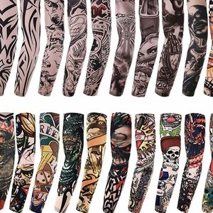 Arm Sleeves Stocking with art different designs, 3 for $18